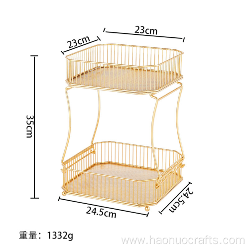 Double checked fruit basket